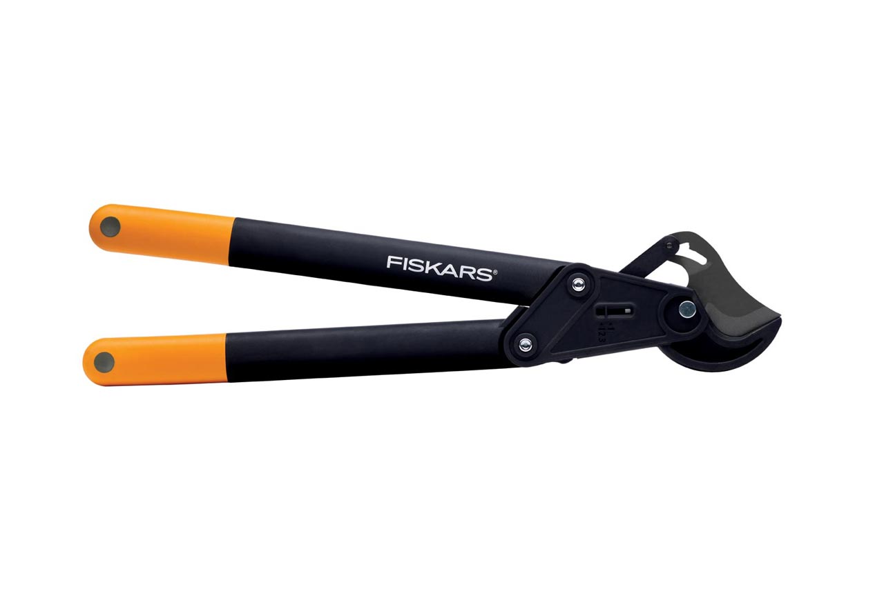 Увеличенная фотография Сучкорез Fiskars контактный с храповым механизмом
